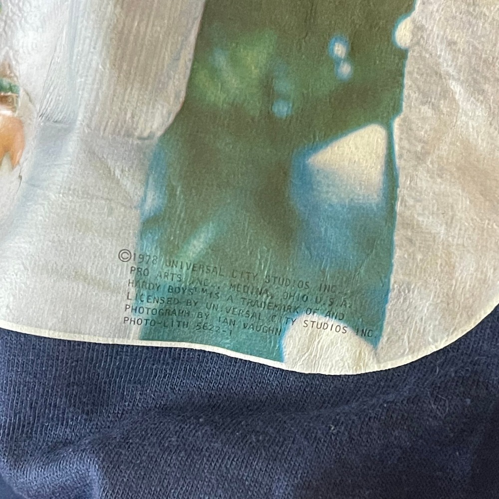 Vtg 78 Shaun Cassidy Joe Hardy TV Promo T Shirt Single Stitch Screen Stars USA S - Picture 6 of 11